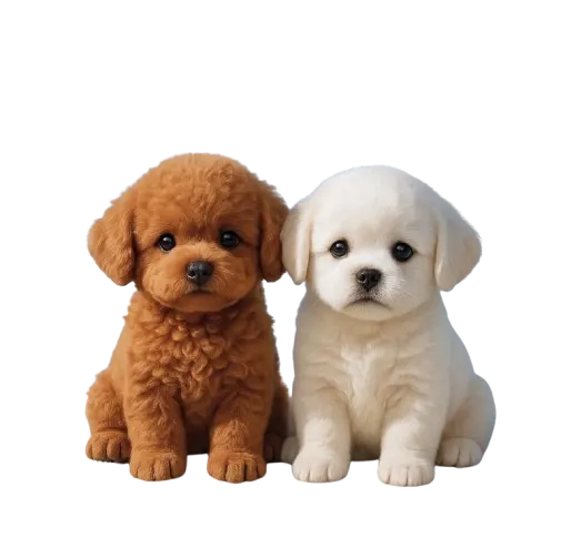 Brown And White Wuffy Dog